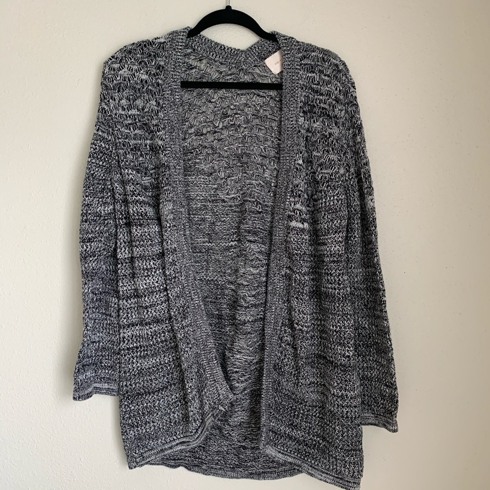 Skies are Blue Cardigan Size Large open knit open front cardigan